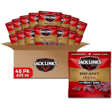 JACK LINKS ORIGINAL BEEF JERKY MULTIPACK, 48 PACKS, 7G PROTEIN, 100 BEEF, READY-TO-EAT SNACKS