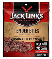 JACK LINKS ORIGINAL BEEF TENDER JERKY BITES 2.85 OZ HIGH PROTEIN, NO MSG, NO NITRATES