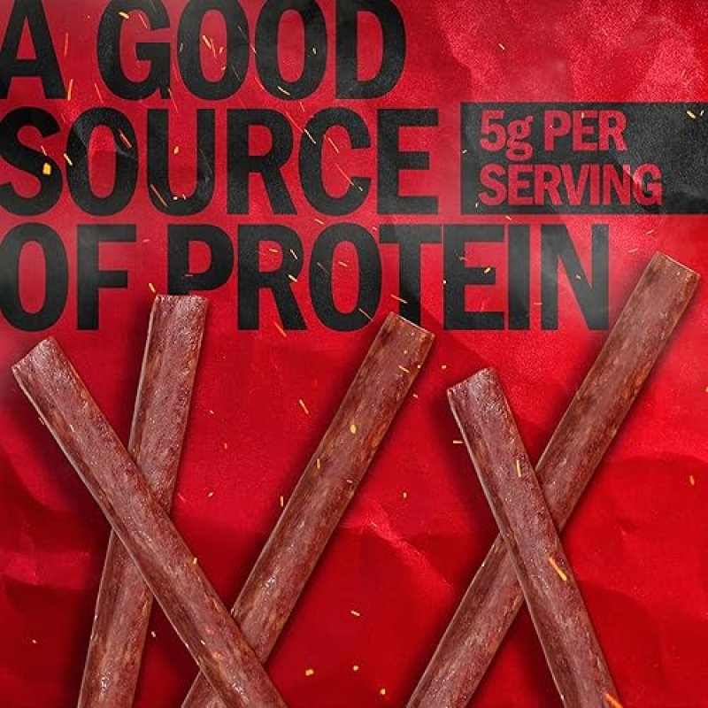JACK LINKS ORIGINAL BEEF STICKS 7.2 OZ - 100 BEEF PROTEIN SNACK, KETO FRIENDLY MEAT STICK