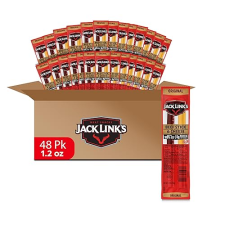 JACK LINKS ORIGINAL BEEF CHEESE SNACK PACK, 48 COUNT, 100 BEEF, REAL WISCONSIN CHEESE