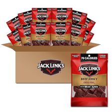 JACK LINKS ORIGINAL BEEF JERKY MULTIPACK 48 INDIVIDUAL 0.85 OZ PROTEIN SNACK PACKS
