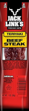 JACK LINKS TERIYAKI BEEF STEAK PREMIUM CUTS 1OZ SNACK PACK OF 12 HIGH PROTEIN SNACKS