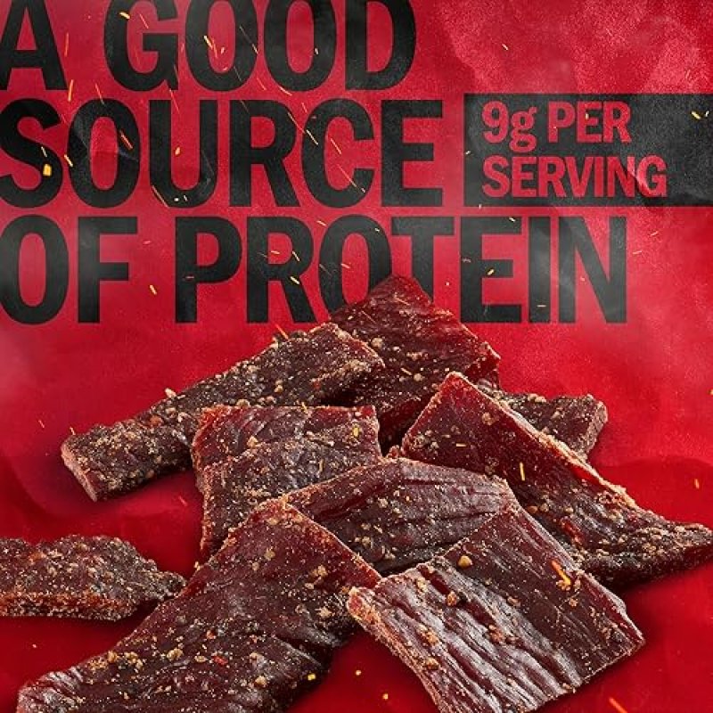 JACK LINKS PEPPERED BEEF JERKY 9OZ 2 PACK - 100 REAL BEEF, HIGH PROTEIN SNACK, READY TO EAT