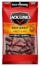 JACK LINKS SWEET HOT BEEF JERKY 8OZ - 100 REAL BEEF, 9G PROTEIN, READY-TO-EAT SNACK