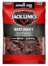 JACK LINKS PEPPERED BEEF JERKY 5.85OZ HIGH PROTEIN SNACK, SAVORY SPICY FLAVOR