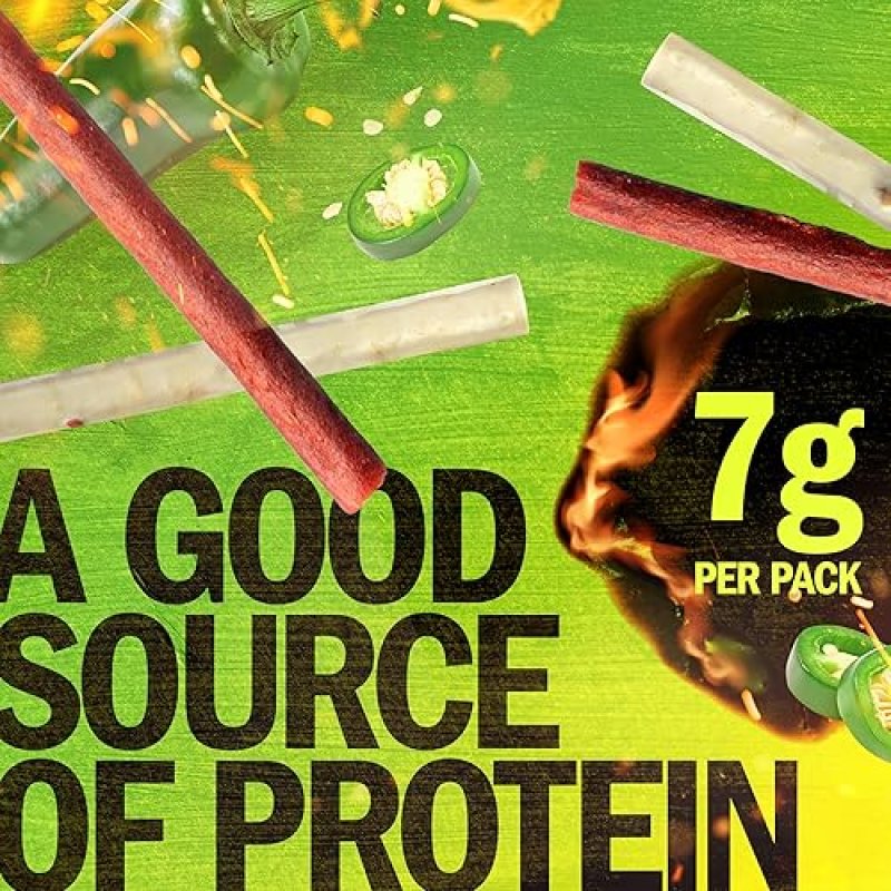 JACK LINKS JALAPENO BEEF CHEESE SNACK PACK, 16 COUNT, 100 BEEF, REAL WISCONSIN CHEESE