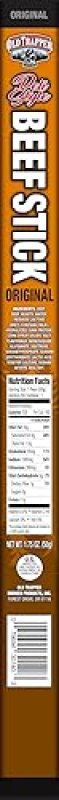 OLD TRAPPER ORIGINAL DELI-STYLE BEEF STICKS, 1.75OZ, HIGH PROTEIN, SUGAR-FREE, PACK OF 26