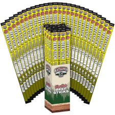 OLD TRAPPER TERIYAKI SAUSAGE STICKS, 1.75OZ INDIVIDUALLY WRAPPED, 10G PROTEIN, PACK OF 26