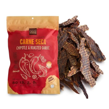 PEOPLE S CHOICE BEEF JERKY CHIPOTLE ROASTED GARLIC 13G PROTEIN SUGAR FREE KETO 1 LB BAG