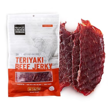 PEOPLE S CHOICE TERIYAKI BEEF JERKY THIN-SLICED WHOLE MUSCLE SLABS, 15 COUNT, 19.2 OZ
