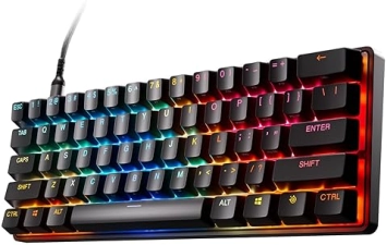 STEELSERIES APEX PRO MINI GEN 3 KEYBOARD WITH OMNIPOINT 3.0 SWITCHES, RGB, USB-C, PBT KEYS