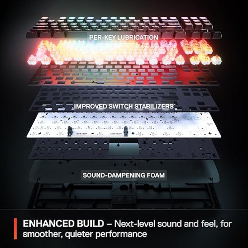 STEELSERIES APEX PRO MINI GEN 3 KEYBOARD WITH OMNIPOINT 3.0 SWITCHES, RGB, USB-C, PBT KEYS