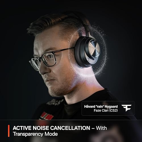 STEELSERIES ARCTIS NOVA PRO WIRELESS GAMING HEADSET WITH ANC, HI-FI AUDIO CLEARCAST MIC