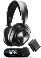 STEELSERIES ARCTIS NOVA PRO WIRELESS GAMING HEADSET WITH ANC, HI-FI AUDIO CLEARCAST MIC