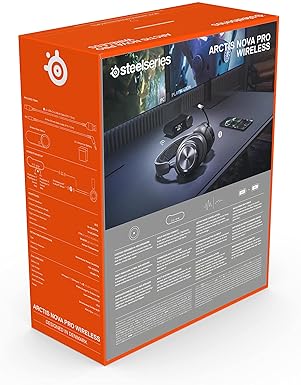 STEELSERIES ARCTIS NOVA PRO WIRELESS GAMING HEADSET WITH ANC, HI-FI AUDIO CLEARCAST MIC