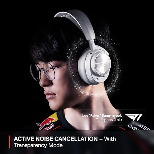 STEELSERIES ARCTIS NOVA PRO WIRELESS GAMING HEADSET WITH ANC, DUAL BATTERIES CLEARCAST MIC