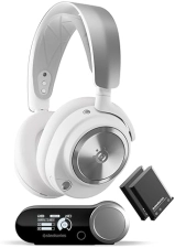 STEELSERIES ARCTIS NOVA PRO WIRELESS GAMING HEADSET WITH ANC, DUAL BATTERIES CLEARCAST MIC