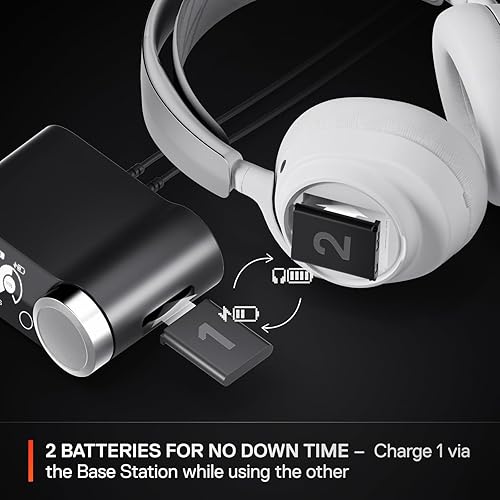 STEELSERIES ARCTIS NOVA PRO WIRELESS GAMING HEADSET WITH ANC, DUAL BATTERIES CLEARCAST MIC