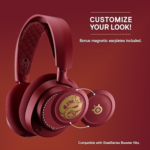 STEELSERIES ARCTIS NOVA 7 WIRELESS GAMING HEADSET DRAGON EDITION DUAL WIRELESS 38HR BATTERY