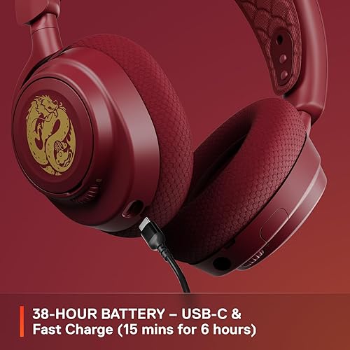 STEELSERIES ARCTIS NOVA 7 WIRELESS GAMING HEADSET DRAGON EDITION DUAL WIRELESS 38HR BATTERY
