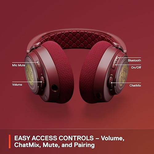 STEELSERIES ARCTIS NOVA 7 WIRELESS GAMING HEADSET DRAGON EDITION DUAL WIRELESS 38HR BATTERY