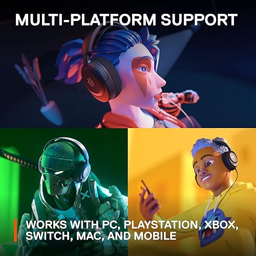 STEELSERIES ARCTIS NOVA 1 GAMING HEADSET HI-FI, 360 AUDIO, NOISE-CANCELLING MIC, MULTI-PLATFORM