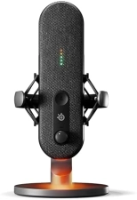 STEELSERIES ALIAS USB MIC FOR PC LARGE CAPSULE, AI NOISE CANCEL, LED, SHOCK MOUNT, STREAMING