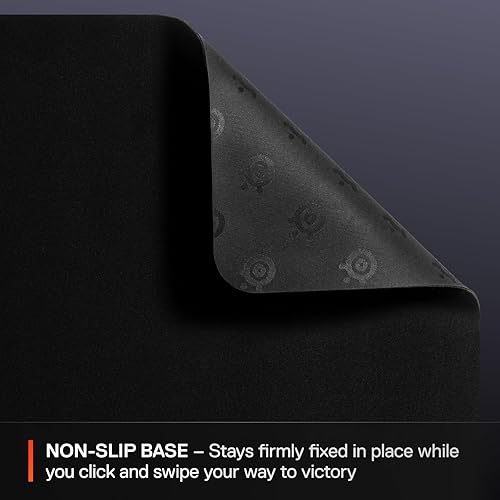 STEELSERIES QCK MEDIUM GAMING MOUSEPAD BLACK NON-SLIP BASE OPTIMIZED FOR FPS MOBA RTS MMO