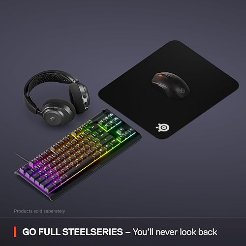 STEELSERIES QCK MEDIUM GAMING MOUSEPAD BLACK NON-SLIP BASE OPTIMIZED FOR FPS MOBA RTS MMO