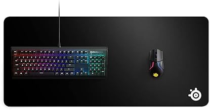 STEELSERIES QCK XXL GAMING MOUSE PAD THICK CLOTH SURFACE, EXTRA LARGE DESK COVERAGE