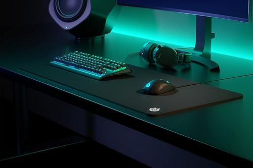 STEELSERIES QCK XXL GAMING MOUSE PAD THICK CLOTH SURFACE, EXTRA LARGE DESK COVERAGE
