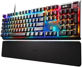 STEELSERIES APEX PRO HYPERMAGNETIC GAMING KEYBOARD WITH ADJUSTABLE ACTUATION, OLED SCREEN, RGB, USB