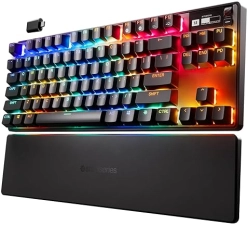 STEELSERIES APEX PRO TKL WIRELESS GAMING KEYBOARD TENKEYLESS, OLED, ADJUSTABLE ACTUATION, BLUETOOTH