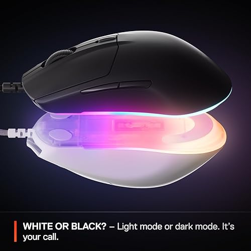 STEELSERIES RIVAL 3 GEN 2 GAMING MOUSE 8500 DPI OPTICAL SENSOR 60M CLICKS RGB BLACK