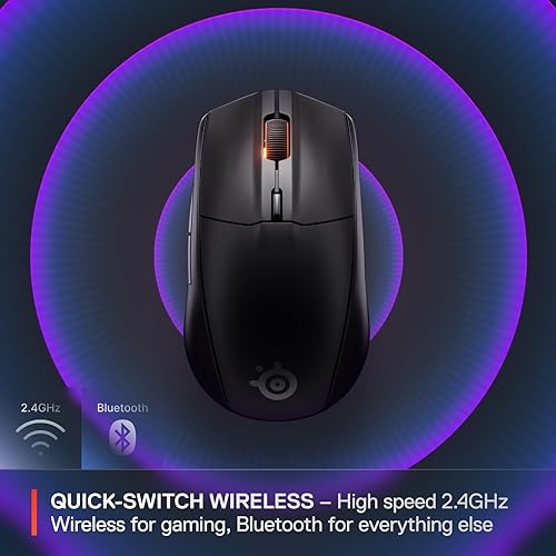 STEELSERIES RIVAL 3 WIRELESS GEN 2 GAMING MOUSE 18000 DPI BLUETOOTH 2.4GHZ BLACK