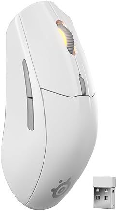 STEELSERIES RIVAL 3 WIRELESS GEN 2 GAMING MOUSE 18000 DPI BLUETOOTH 2.4GHZ WHITE LIGHT-WEIGHT