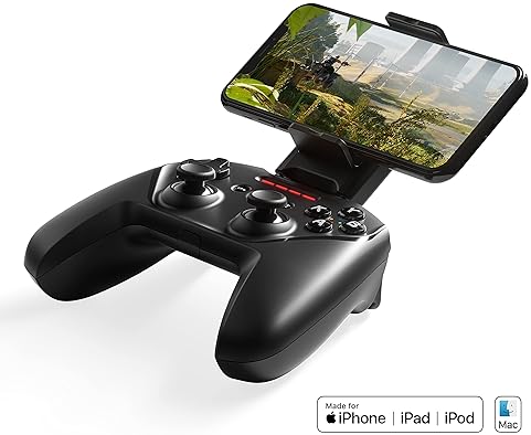 STEELSERIES NIMBUS BLUETOOTH MOBILE GAMING CONTROLLER FOR IPHONE IPAD APPLE LICENSED 50 HR BATTERY