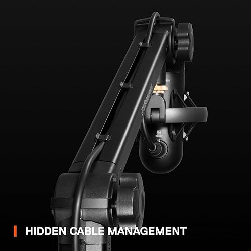 STEELSERIES ALIAS PRO MIC BOOM ARM 360 ROTATION, DESK CLAMP, CABLE MANAGEMENT, ADAPTERS