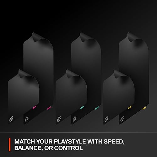 STEELSERIES QCK L GAMING MOUSEPAD EXTRA DENSE, SMOOTH GLIDE, NON-SLIP BASE, 16.54X19.29