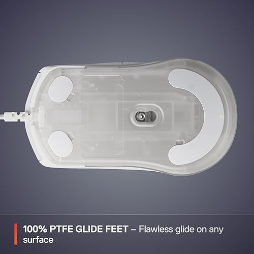 STEELSERIES RIVAL 3 GEN 2 GAMING MOUSE - 8500 DPI OPTICAL SENSOR, 60M CLICKS, RGB WHITE