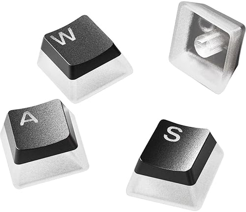 STEELSERIES PRISMCAPS DOUBLE SHOT PUDDING KEYCAPS DURABLE PBT FOR MECHANICAL KEYBOARDS BLACK