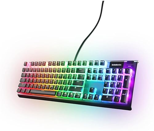 STEELSERIES PRISMCAPS DOUBLE SHOT PUDDING KEYCAPS DURABLE PBT FOR MECHANICAL KEYBOARDS BLACK