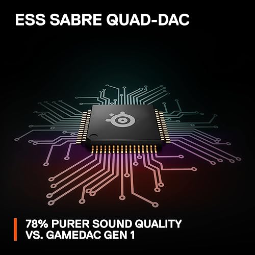 STEELSERIES GAMEDAC GEN 2 HI-RES AUDIO AMPLIFIER WITH ESS SABRE QUAD-DAC AI NOISE CANCEL