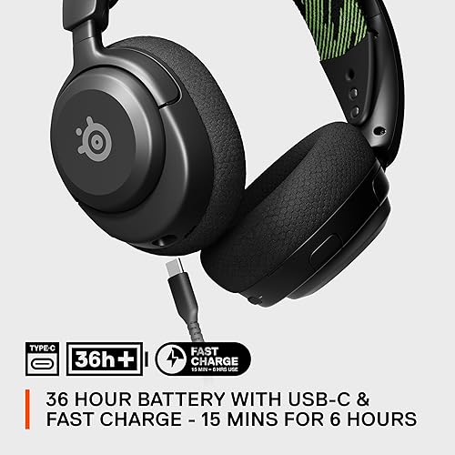 STEELSERIES ARCTIS NOVA 4X WIRELESS GAMING HEADSET 360 AUDIO 36HR BATTERY USB-C XBOX PC PS5 SWITCH