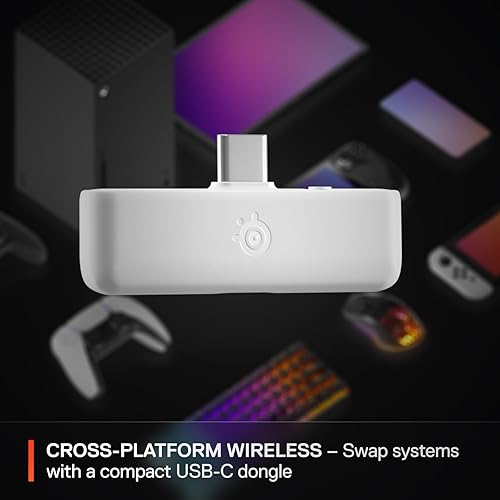 STEELSERIES ARCTIS NOVA 5X WIRELESS GAMING HEADSET WHITE 60H BATTERY, MULTI-SYSTEM, GEN2.X MIC