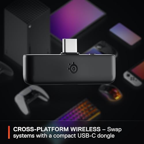 STEELSERIES ARCTIS NOVA 5X WIRELESS GAMING HEADSET 60HR BATTERY, CLEARCAST MIC, MULTI-SYSTEM
