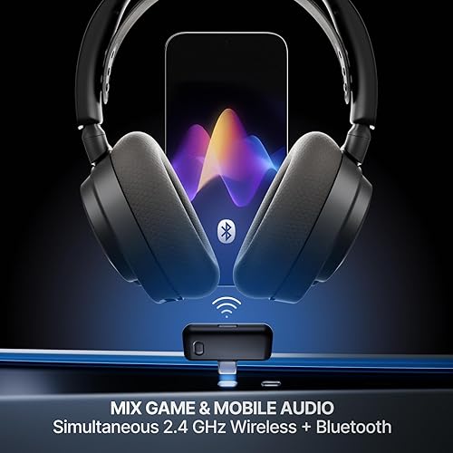 STEELSERIES ARCTIS NOVA 7P GEN 2 WIRELESS GAMING HEADSET FOR PS5, PC, SWITCH BLACK