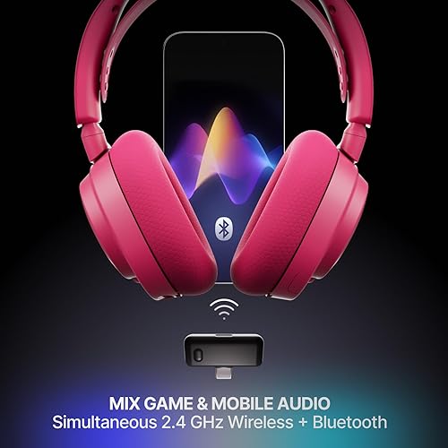 STEELSERIES ARCTIS NOVA 7P GEN 2 WIRELESS GAMING HEADSET MAGENTA PS5, PC, SWITCH, MOBILE