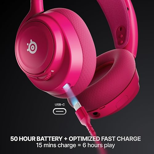 STEELSERIES ARCTIS NOVA 7P GEN 2 WIRELESS GAMING HEADSET MAGENTA PS5, PC, SWITCH, MOBILE