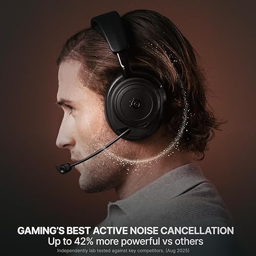 STEELSERIES ARCTIS NOVA ELITE WIRELESS GAMING HEADSET HI-RES ANC AI NOISE CANCEL MULTI-SOURCE